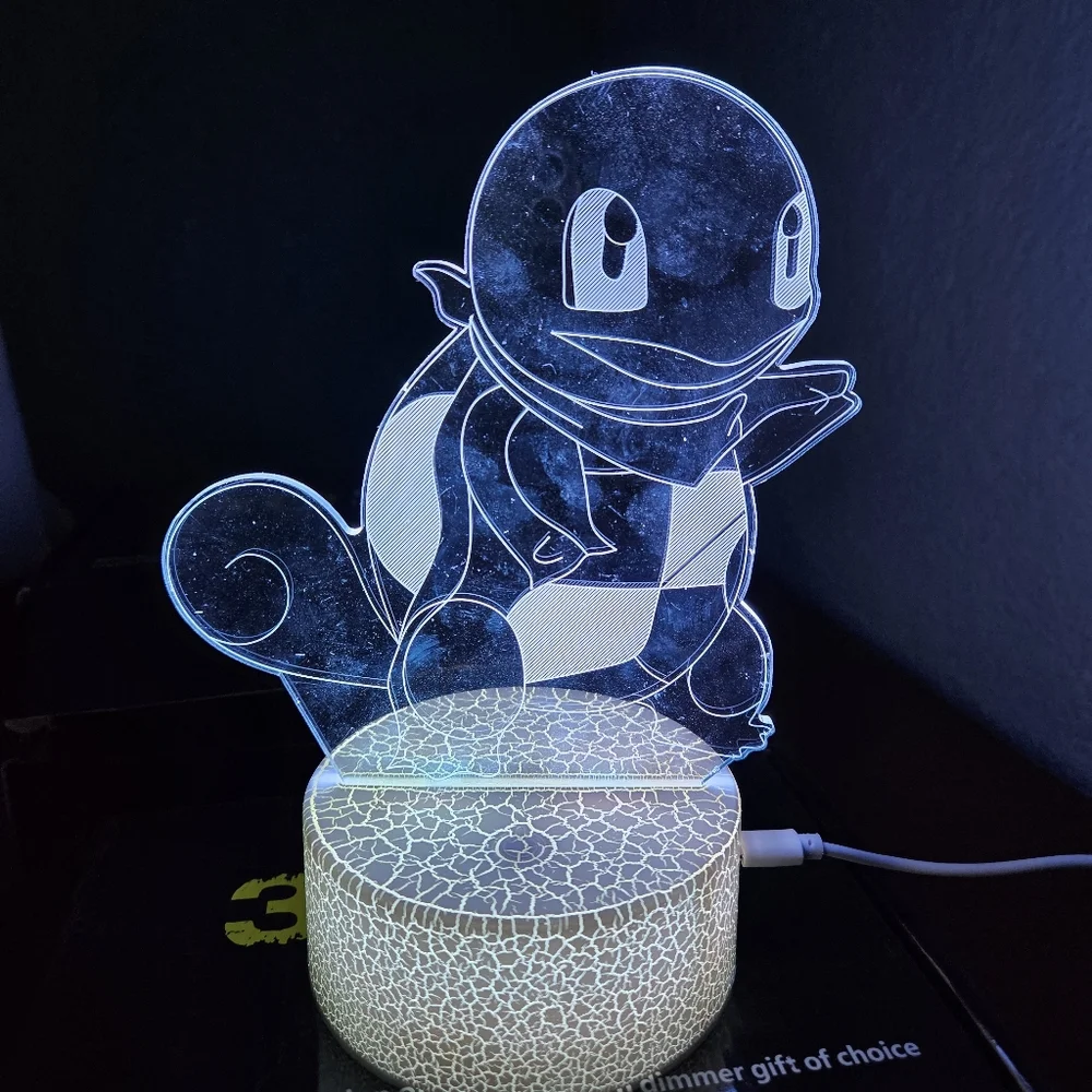3D Illusion LED Night Light - Red